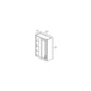 RTA Biscotti Cafe Glazed 27" x 30" Blind Corner Wall Cabinet