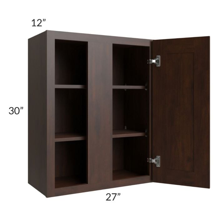 RTA Biscotti Cafe Glazed 27" x 30" Blind Corner Wall Cabinet