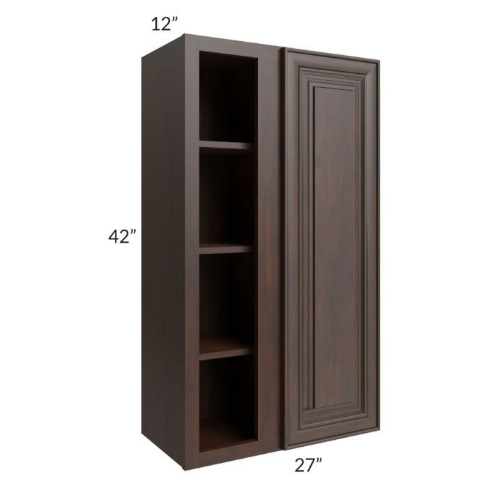 RTA Biscotti Cafe Glazed 27" x 42" Blind Corner Wall Cabinet