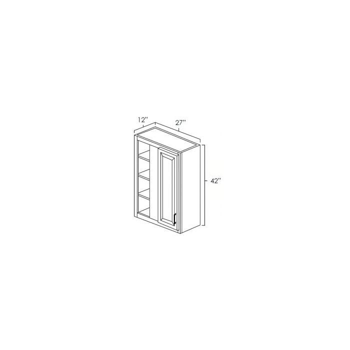 RTA Biscotti Cafe Glazed 27" x 42" Blind Corner Wall Cabinet
