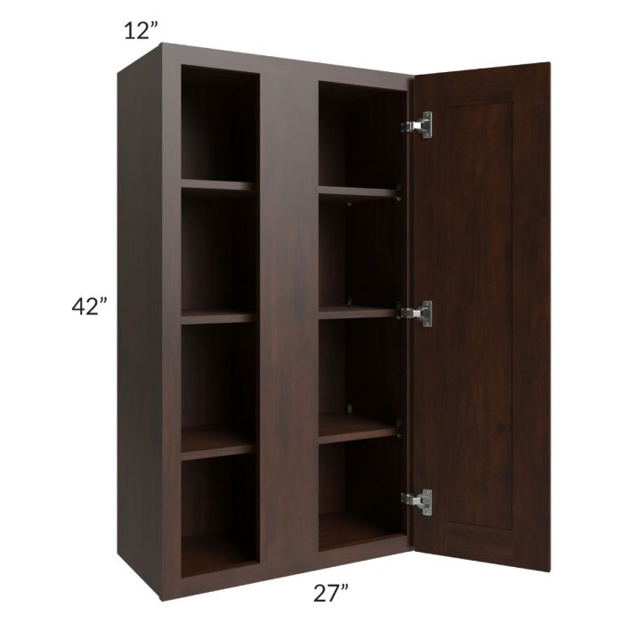RTA Biscotti Cafe Glazed 27" x 42" Blind Corner Wall Cabinet