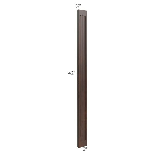 RTA Biscotti Cafe Glazed 3" x 42" Fluted Wall Filler