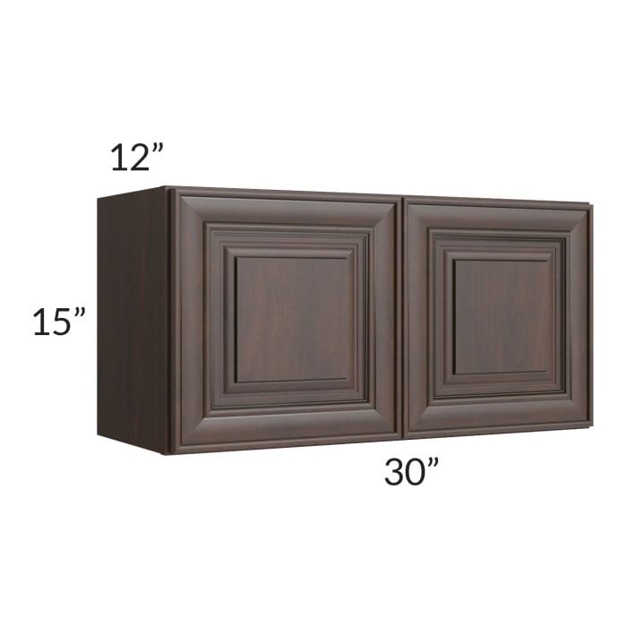 RTA Biscotti Cafe Glazed 30" x 15" Wall Cabinet