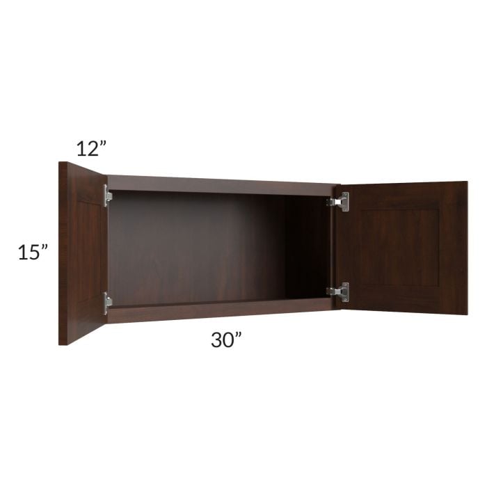 RTA Biscotti Cafe Glazed 30" x 15" Wall Cabinet