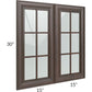 RTA Biscotti Cafe Glazed 30" x 30" Mullion Glass Door
