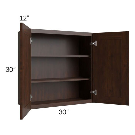 RTA Biscotti Cafe Glazed 30" x 30" Wall Cabinet