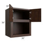 RTA Biscotti Cafe Glazed 30" x 36" Microwave Cabinet
