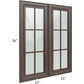 RTA Biscotti Cafe Glazed 30" x 36" Mullion Glass Door