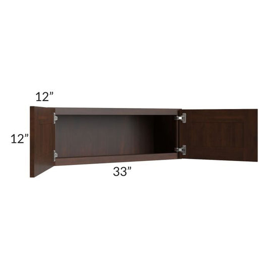 RTA Biscotti Cafe Glazed 33" x 12" Wall Cabinet