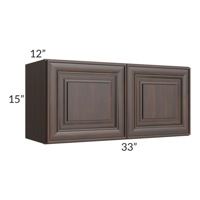 RTA Biscotti Cafe Glazed 33" x 15" Wall Cabinet