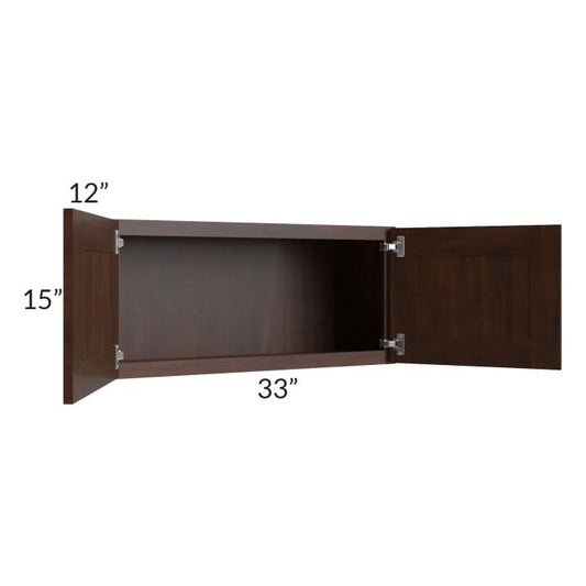 RTA Biscotti Cafe Glazed 33" x 15" Wall Cabinet