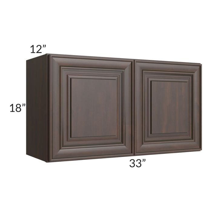 RTA Biscotti Cafe Glazed 33" x 18" Wall Cabinet