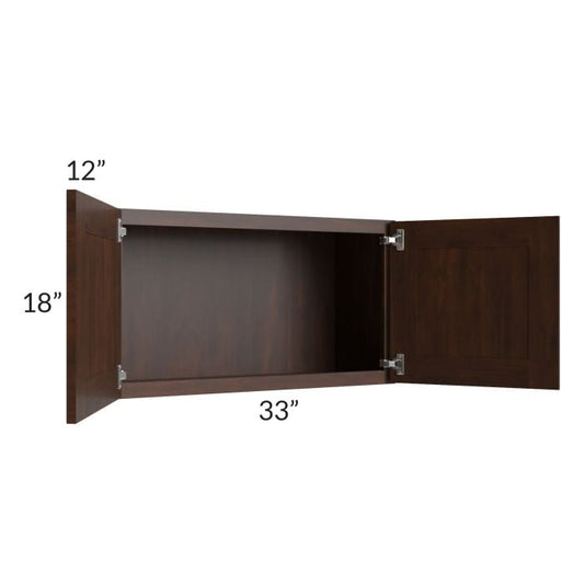 RTA Biscotti Cafe Glazed 33" x 18" Wall Cabinet