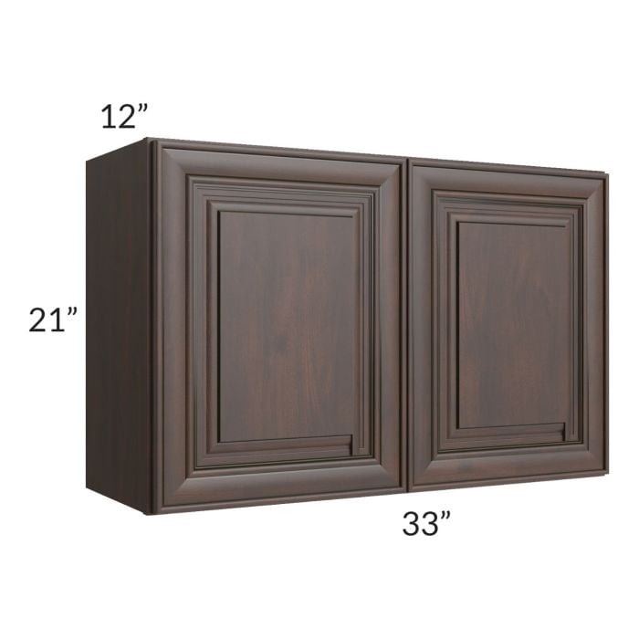 RTA Biscotti Cafe Glazed 33" x 21" Wall Cabinet