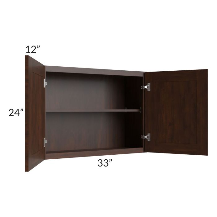 RTA Biscotti Cafe Glazed 33" x 24" Wall Cabinet