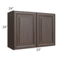 RTA Biscotti Cafe Glazed 33" x 24" x 24" Refrigerator Wall Cabinet