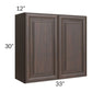 RTA Biscotti Cafe Glazed 33" x 30" Wall Cabinet