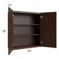 RTA Biscotti Cafe Glazed 33" x 36" Wall Cabinet