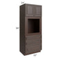 RTA Biscotti Cafe Glazed 33" x 84" Universal Oven Cabinet