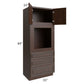 RTA Biscotti Cafe Glazed 33" x 84" Universal Oven Cabinet