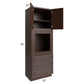 RTA Biscotti Cafe Glazed 33" x 96" Universal Oven Cabinet