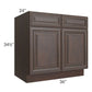 RTA Biscotti Cafe Glazed 36" Base Cabinet with 1 Roll Out Tray
