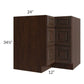 RTA Biscotti Cafe Glazed 36" Corner Three Drawer Base Cabinet