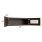 RTA Biscotti Cafe Glazed 36" x 12" Wall Cabinet with Beveled Glass