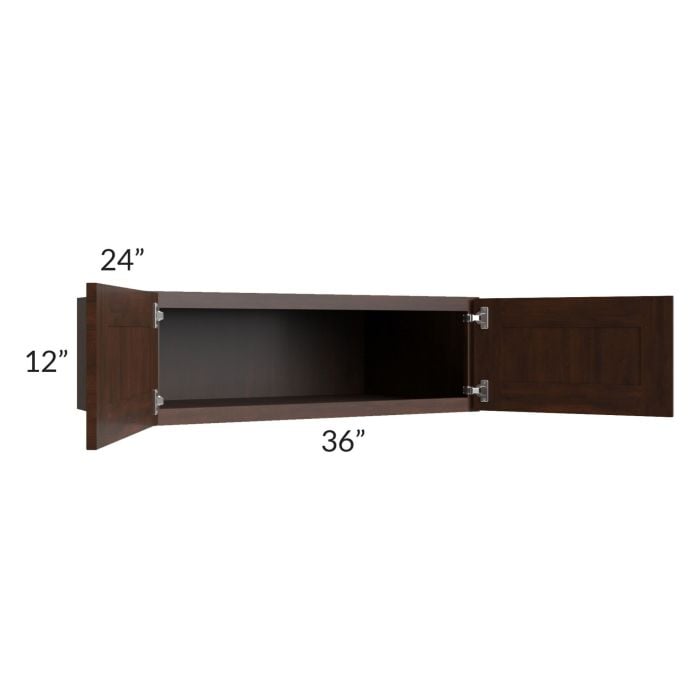 RTA Biscotti Cafe Glazed 36" x 12" x 24" Refrigerator Wall Cabinet