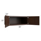 RTA Biscotti Cafe Glazed 36" x 15" x 24" Refrigerator Wall Cabinet