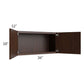 RTA Biscotti Cafe Glazed 36" x 18" Wall Cabinet
