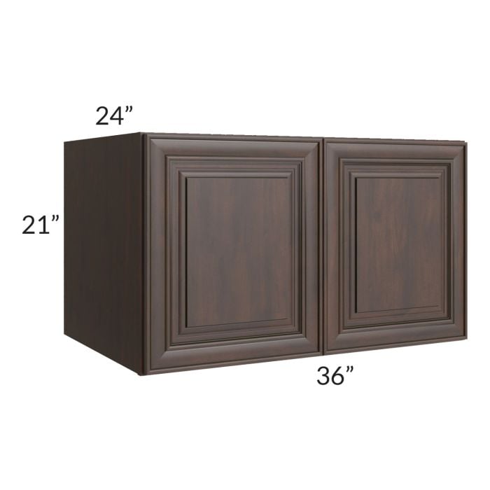 RTA Biscotti Cafe Glazed 36" x 21" x 24" Refrigerator Wall Cabinet