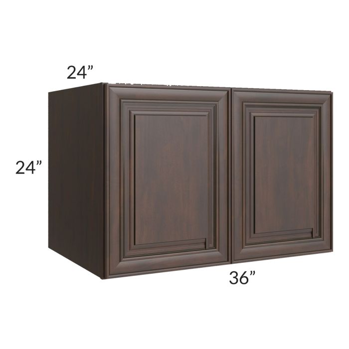 RTA Biscotti Cafe Glazed 36" x 24" x 24" Refrigerator Wall Cabinet