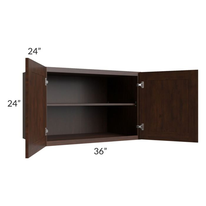 RTA Biscotti Cafe Glazed 36" x 24" x 24" Refrigerator Wall Cabinet