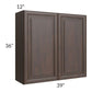 RTA Biscotti Cafe Glazed 39" x 36" Wall Cabinet