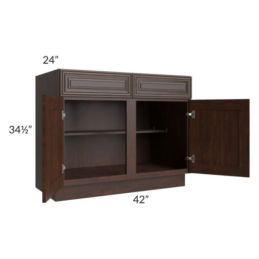 RTA Biscotti Cafe Glazed 42" Base Cabinet