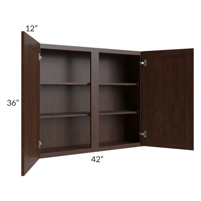 RTA Biscotti Cafe Glazed 42" x 36" Wall Cabinet