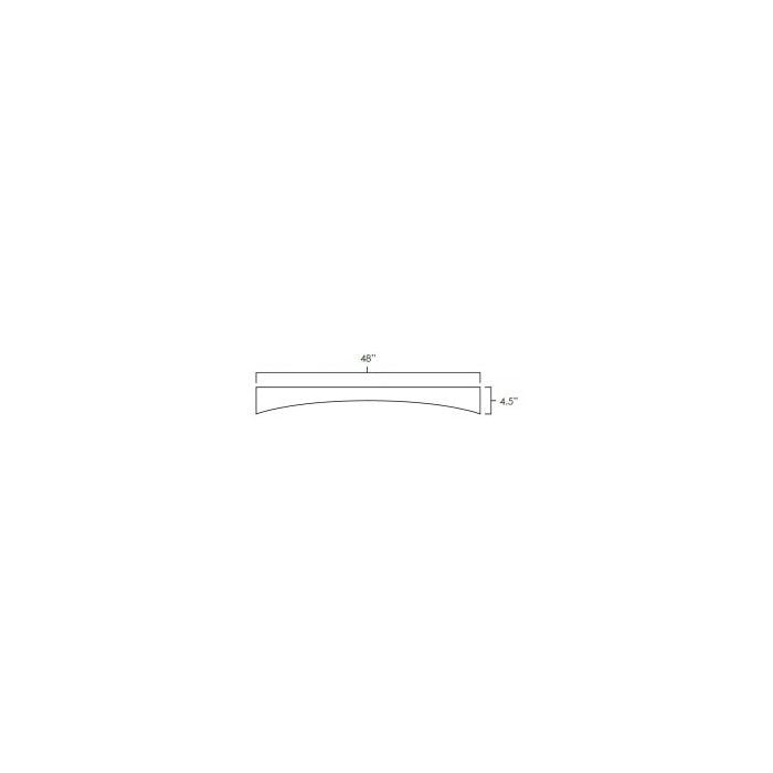 RTA Biscotti Cafe Glazed 48" Arched Valance