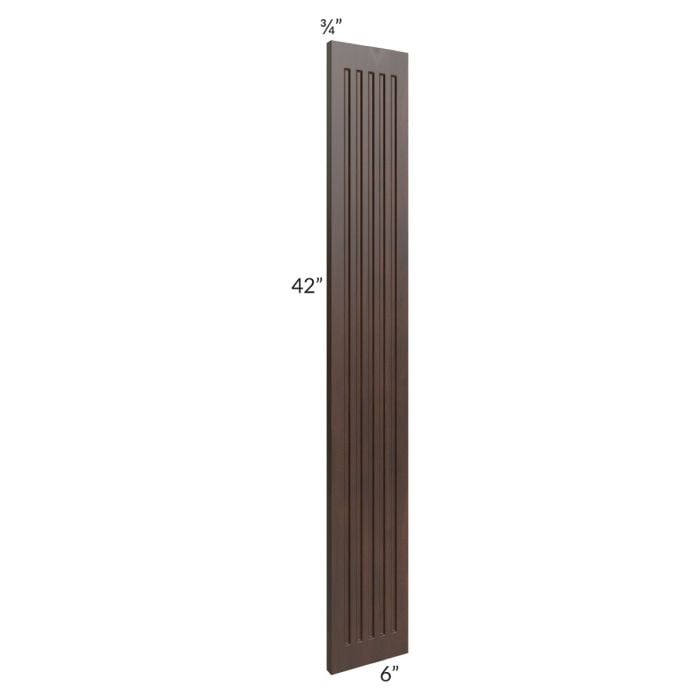 RTA Biscotti Cafe Glazed 6" x 42" Fluted Wall Filler