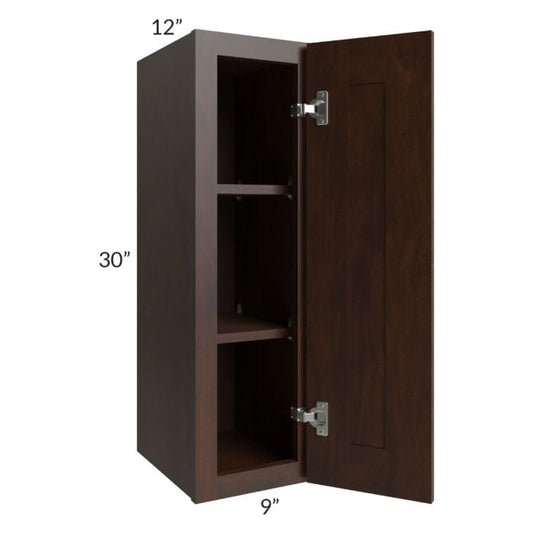 RTA Biscotti Cafe Glazed 9" x 30" Wall Cabinet with 2 Decorative End Panels