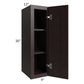 RTA Brazilian Shaker 09" x 30" Wall Cabinet with 1 Decorative End Panel
