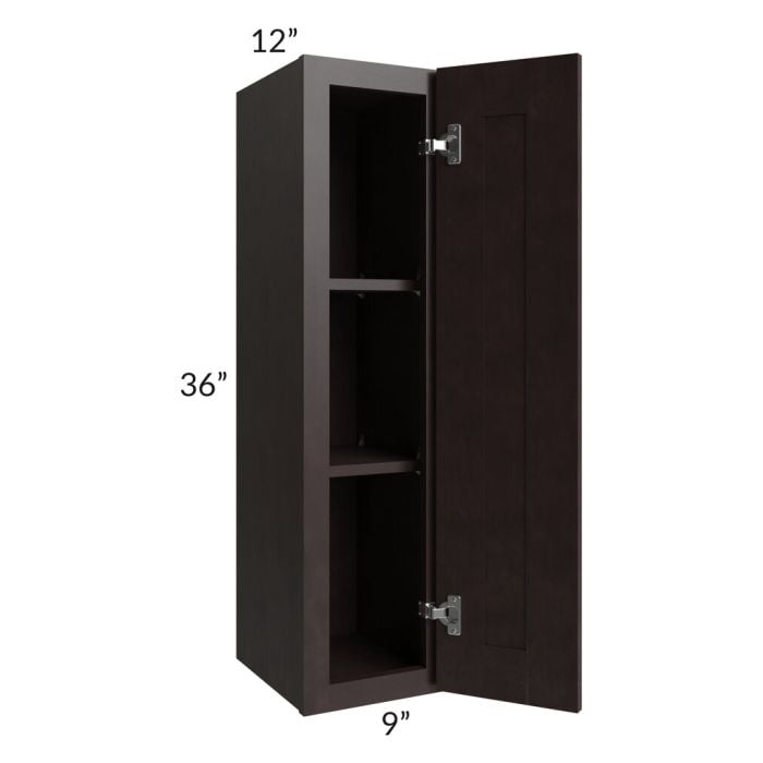 RTA Brazilian Shaker 09" x 36" Wall Cabinet with 1 Decorative End Panel