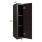 RTA Brazilian Shaker 09" x 36" Wall Cabinet with 2 Decorative End Panels