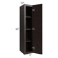 RTA Brazilian Shaker 09" x 42" Wall Cabinet with 1 Decorative End Panel