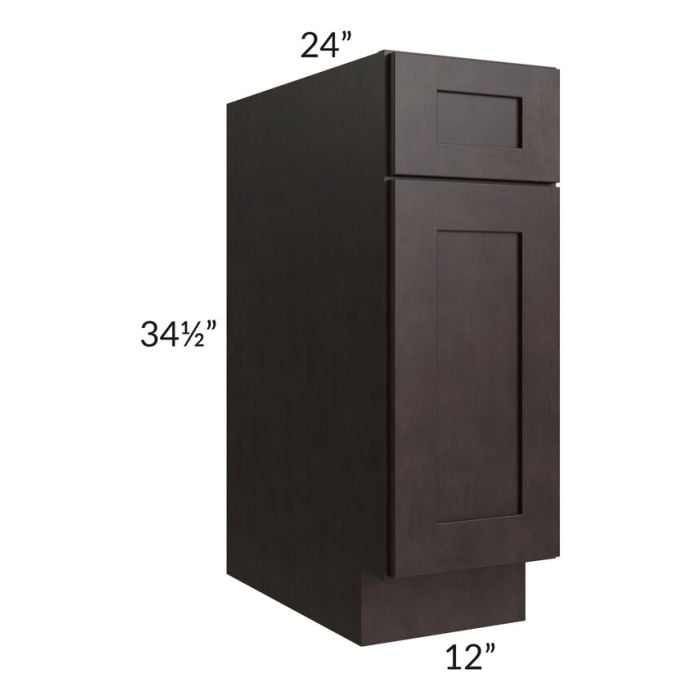 RTA Brazilian Shaker 12" Base Cabinet with 2 Decorative End Panels