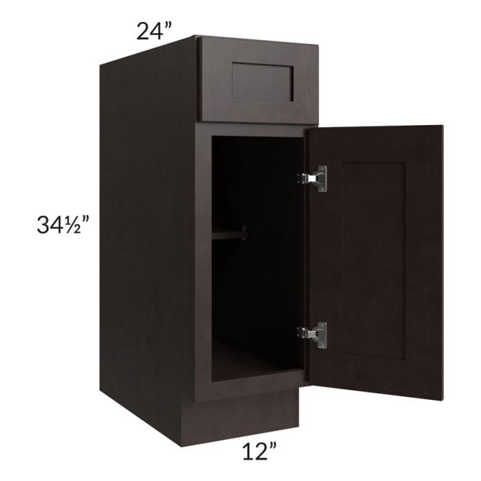 RTA Brazilian Shaker 12" Base Cabinet with 2 Decorative End Panels