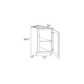 RTA Brazilian Shaker 12" Base Transitional Cabinet (Left)