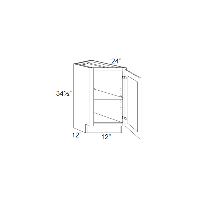 RTA Brazilian Shaker 12" Base Transitional Cabinet (Left)