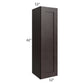 RTA Brazilian Shaker 12" x 42" Wall Cabinet with 1 Decorative End Panel