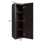 RTA Brazilian Shaker 12" x 42" Wall Cabinet with 2 Decorative End Panels